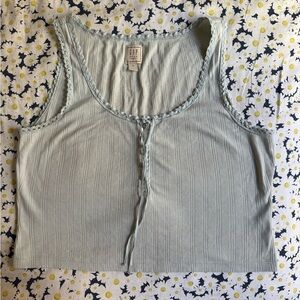 Doen x Gap baby blue eyelet tank